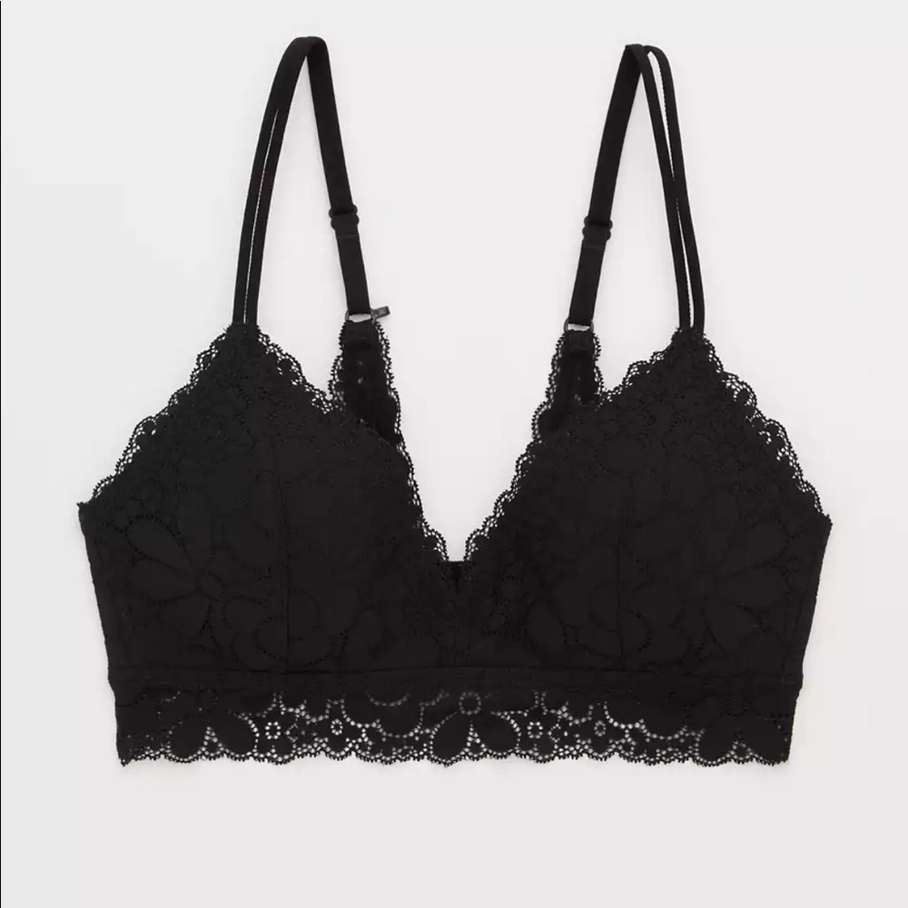 **NWT** Set of 2 Aerie real happy wireless light lined candy lace bra